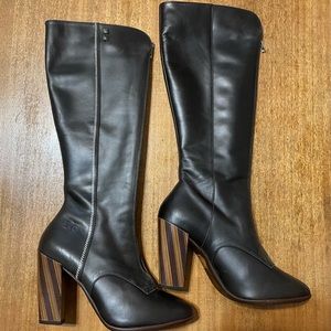 John Fluevog Blind Faith Hi Rebecca tall leather boots